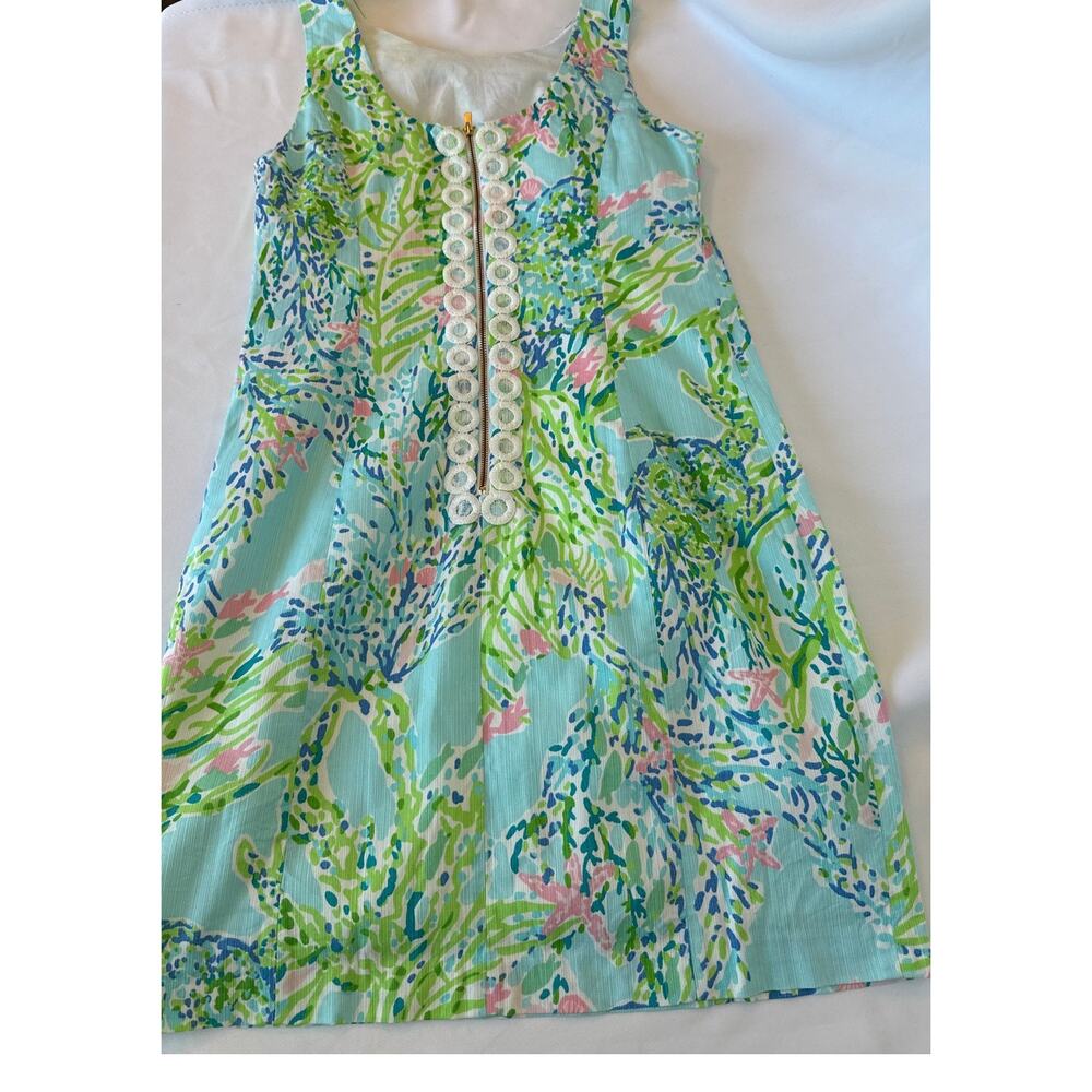 Lilly Pulitzer Cathy Shift Dress Sky Blue Heaven Size 0 Coastal Resort Wear - Picture 7 of 10